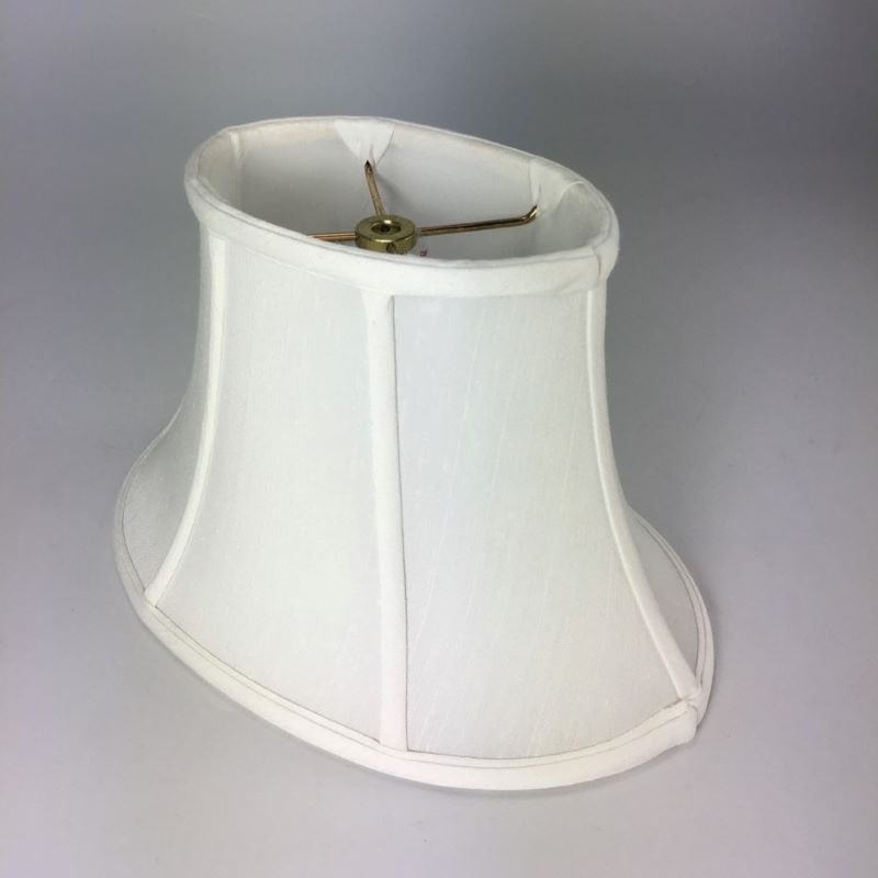 Shallow Oval Bell Silk Lampshade