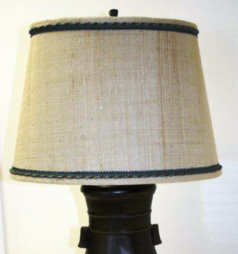 Custom Laminated Linen Lampshade
