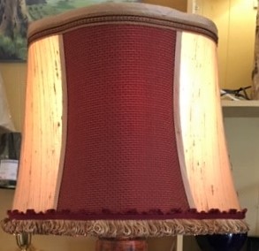 Custom Silk Oval Lampshade French