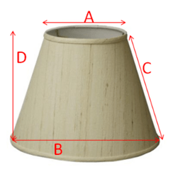 How to Measure a Cone Lampshade