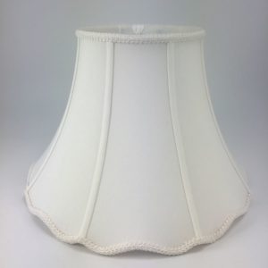 Scalloped Silk Bell Lampshades