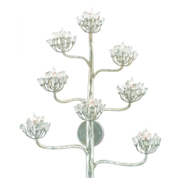 Currey Agave Americana Silver Wall Sconce 5000 0105