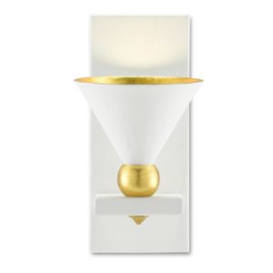 Currey Moderne White Wall Sconce 5000 0184