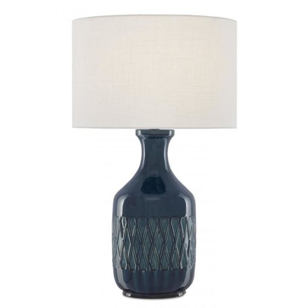 Currey Samba Blue Table Lamp 6000 0515