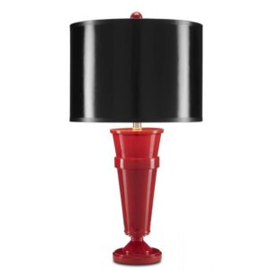 Currey Mister M Red Table Lamp 6000 0690