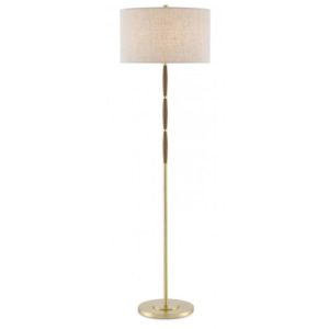 Currey Dashwood Brass Floor Lamp 8000 0085
