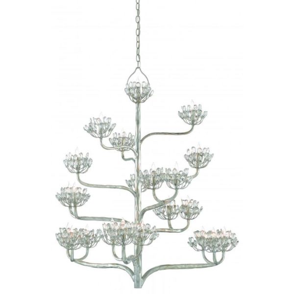 Currey Agave Americana Silver Chandelier 9000 0373