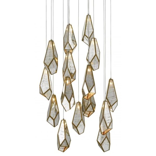 Currey Glace Round 15 Light Multi Drop Pendant 9000 0705