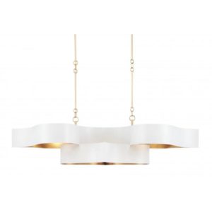 Currey Grand Lotus White Oval Chandelier 9000 0854