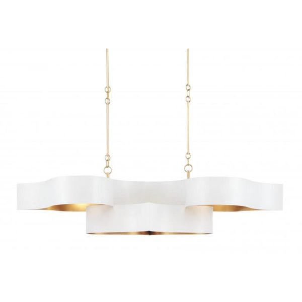 Currey Grand Lotus White Oval Chandelier 9000 0854
