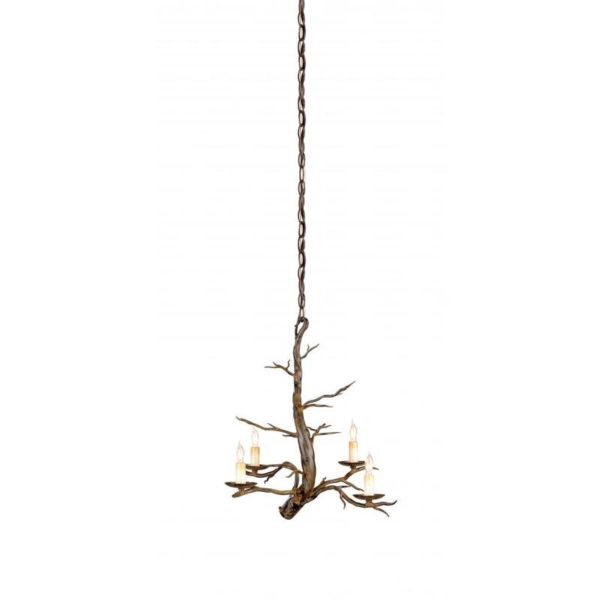 Currey Treetop Iron Small Chandelier 9307