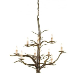 Currey Treetop Iron Large Chandelier 9327
