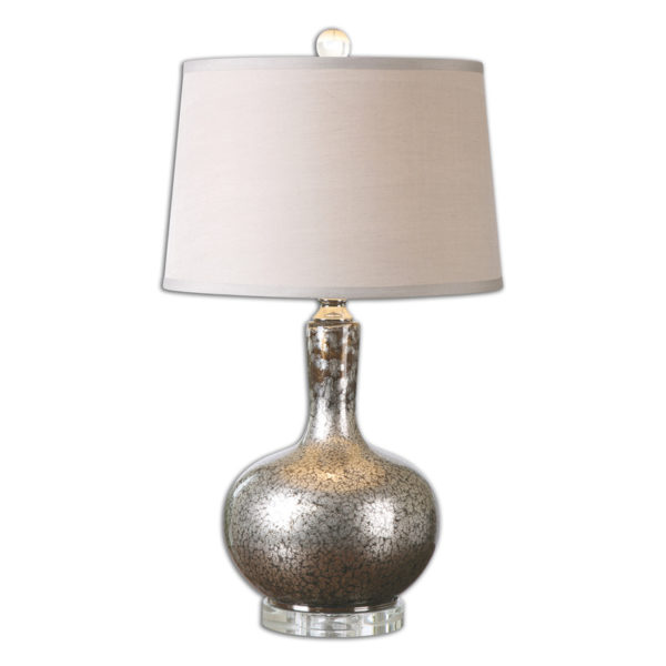 Uttermost Aemilius Gray Glass Table Lamp 26157