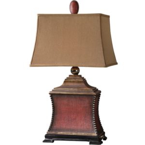 Uttermost Pavia Red Table Lamp 26326