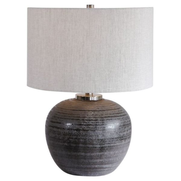 Uttermost Mikkel Charcoal Table Lamp 26349 1