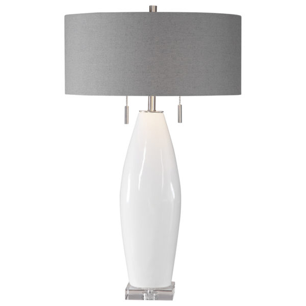 Uttermost Laurie White Ceramic Table Lamp 26409