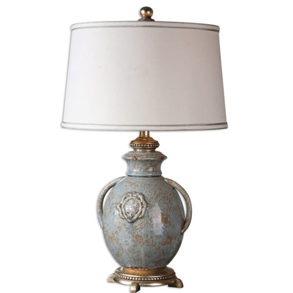 Uttermost Cancello Blue Glaze Lamp 26483