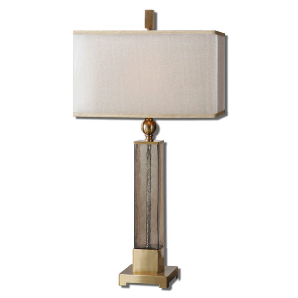 Uttermost Caecilia Amber Glass Table Lamp 26583 1