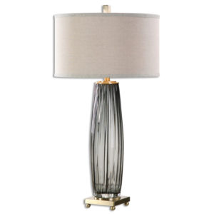 Uttermost Vilminore Gray Glass Table Lamp 26698 1