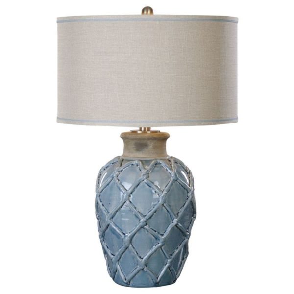 Uttermost Parterre Pale Blue Table Lamp 27139 1