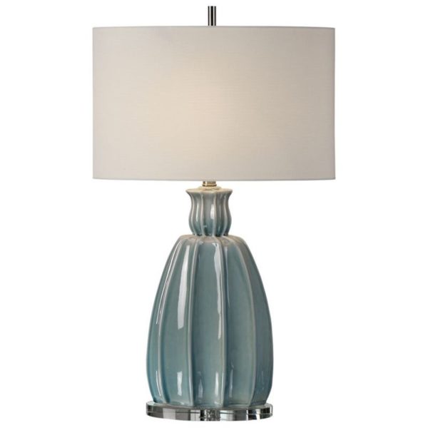 Uttermost Suzanette Sky Blue Ceramic Lamp 27251