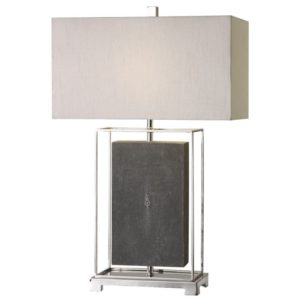 Uttermost Sakana Gray Textured Table Lamp 27329 1