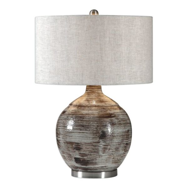 Uttermost Tamula Distressed Ivory Table Lamp 27656 1