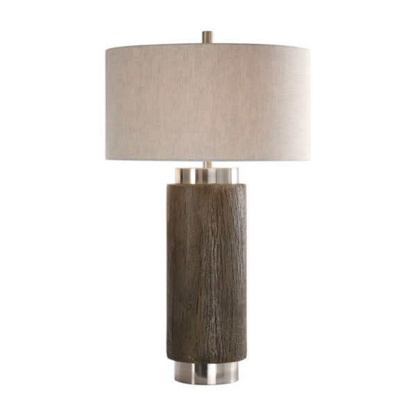 Uttermost Cheraw Wood Cylinder Lamp 27721