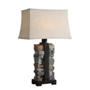 Uttermost Kodiak Stacked Stone Lamp 27806 1