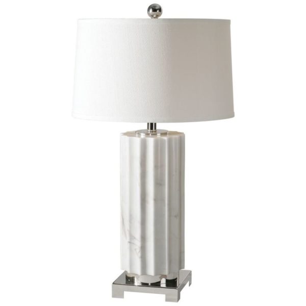 Uttermost Castorano White Marble Lamp 27911 1