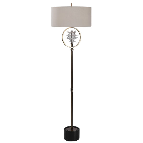 Uttermost Pitaya Antique Brass Floor Lamp 28199 1