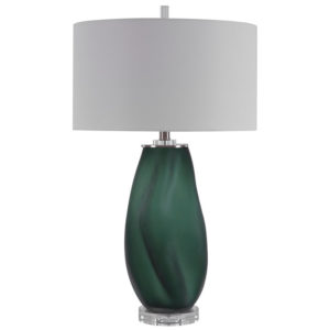 Uttermost Esmeralda Green Glass Table Lamp 28278