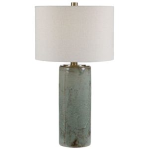 Uttermost Callais Crackled Aqua Table Lamp 28333