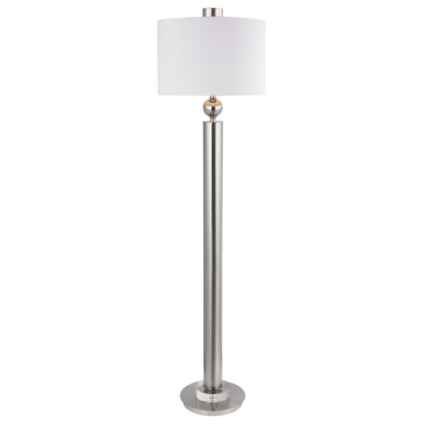 Uttermost Silverton Brushed Nickel Floor Lamp 28345