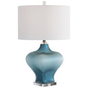Uttermost Marjorie Frosted Turquoise Table Lamp 28381 1