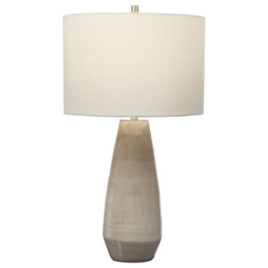 Uttermost Volterra Taupe Gray Table Lamp 28394 1
