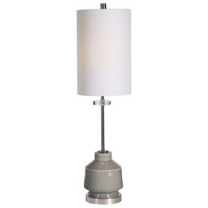 Uttermost Porter Warm Gray Buffet Lamp 28429 1