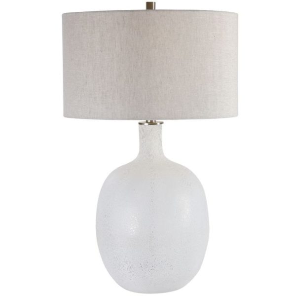 Uttermost Whiteout Mottled Glass Table Lamp 28469 1