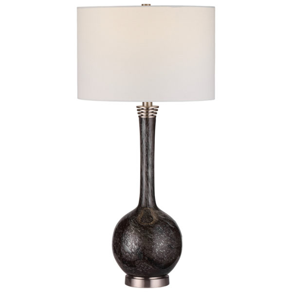 Uttermost Cosmos Charcoal Glass Table Lamp 28485