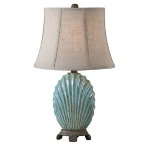 Uttermost Seashell Blue Buffet Lamp 29321