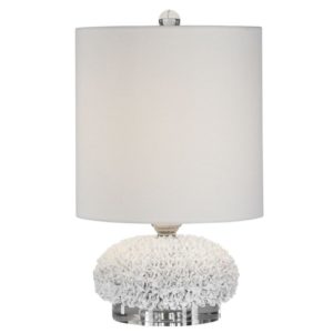 Uttermost Dellen White Floral Buffet Lamp 29665 1
