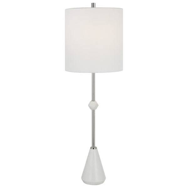 Uttermost Chantilly Modern White Buffet Lamp 29799 1