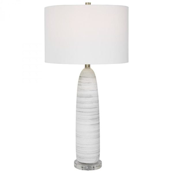 Uttermost Levadia Matte White Table Lamp 30004 1