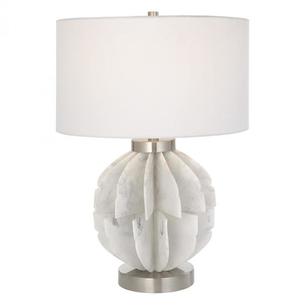 Uttermost Repetition White Marble Table Lamp 30015 1