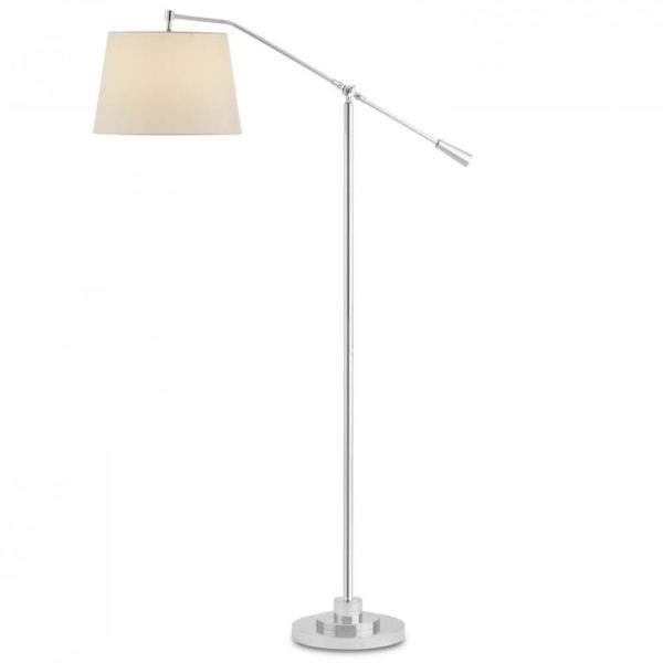 Currey Maxstoke Nickel Floor Lamp 8000 0110