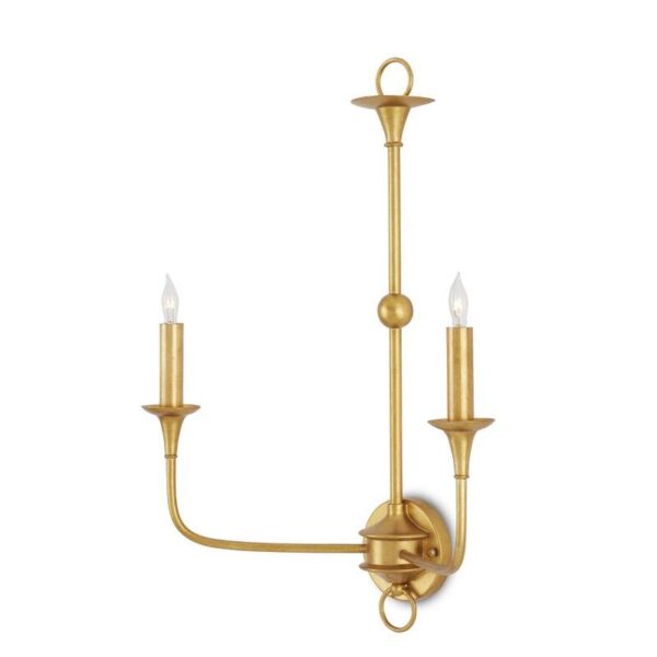 Currey Nottaway Gold Large Wall Sconce 5000 0214