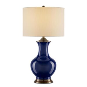 Currey Lilou Blue Table Lamp 6000 0841