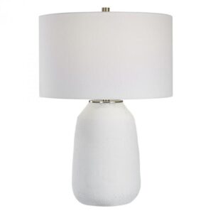Uttermost Heir Chalk White Table Lamp 30105 1