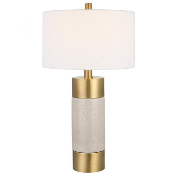 Uttermost Adelia Ivory & Brass Table Lamp 30124 1