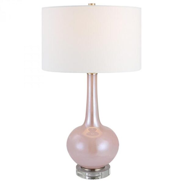 Uttermost Rosa Pink Glass Table Lamp 30144